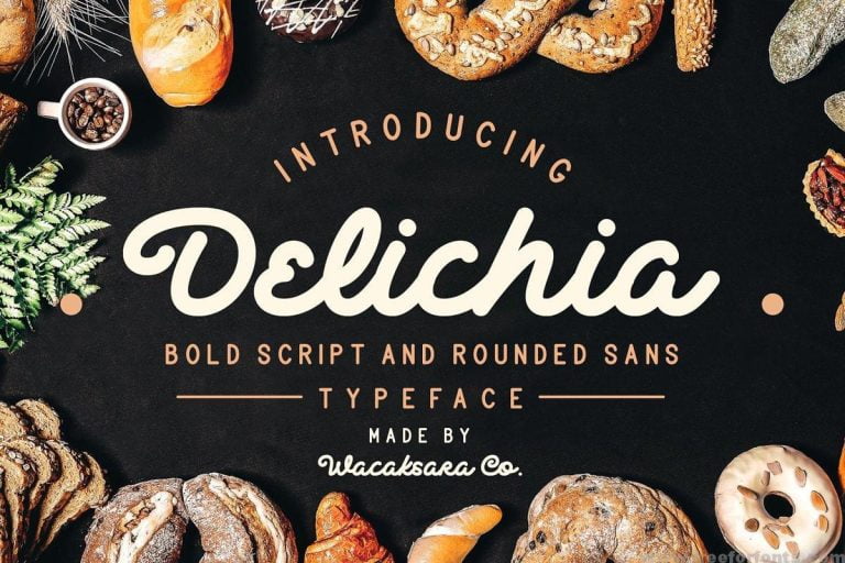 Delichia Bold Script Font Free Download