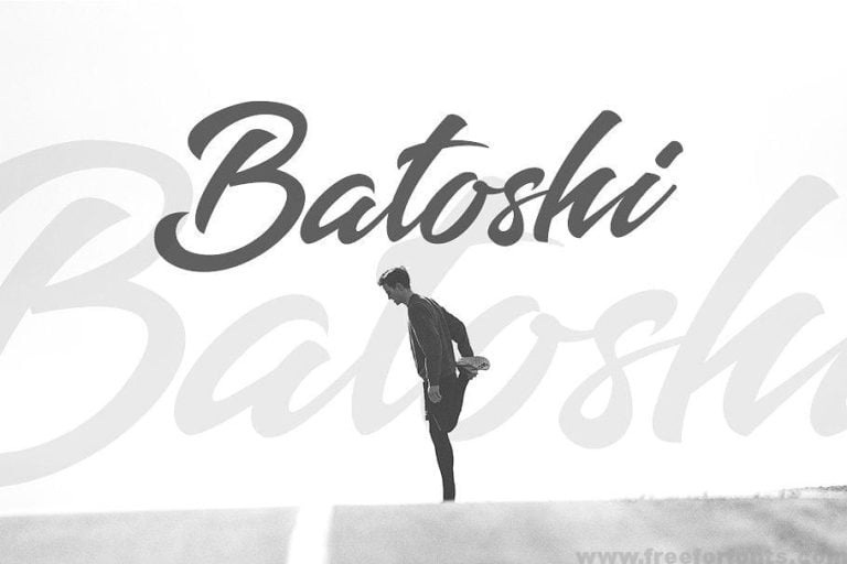 Batoshi Brush Font Free Download