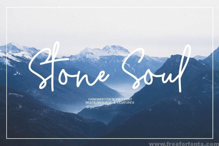 Stone Soul Handwritten Font Free Download