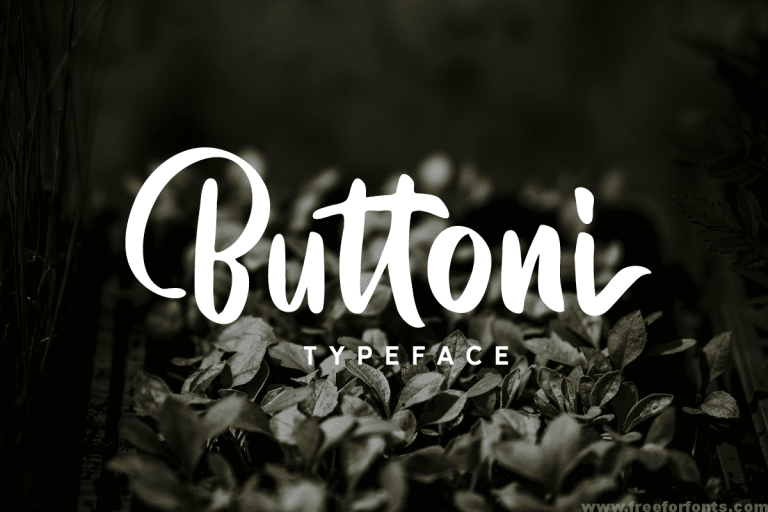 Buttoni Typeface