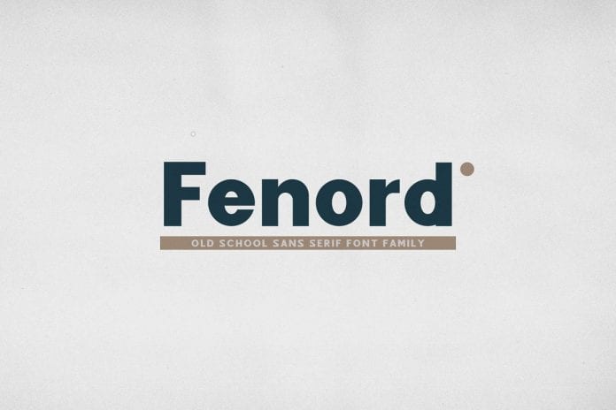 Fenord - Old School Sans Serif Font