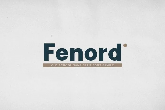 Fenord - Old School Sans Serif Font