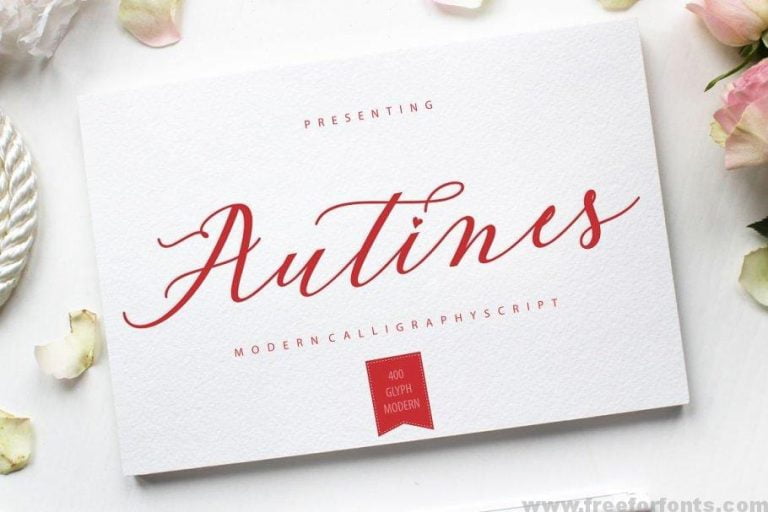 Autines Script Font Free Download