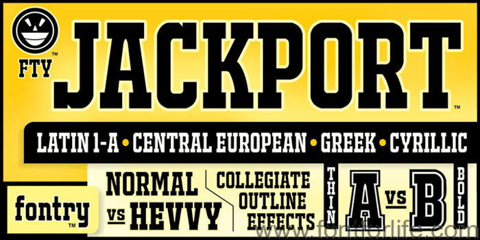 JACKPORT COLLEGE NCV Font