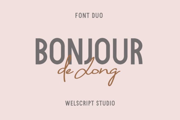 Bonjour De Jong Font