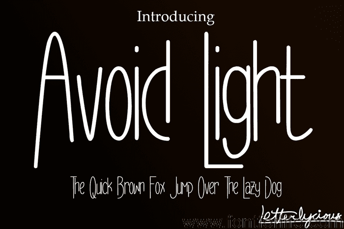 Avoid Light Font