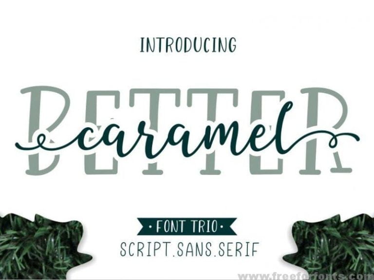 Better Caramel Font Family Free Download