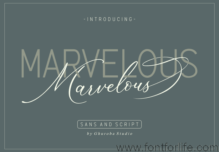 Marvelous Script Font