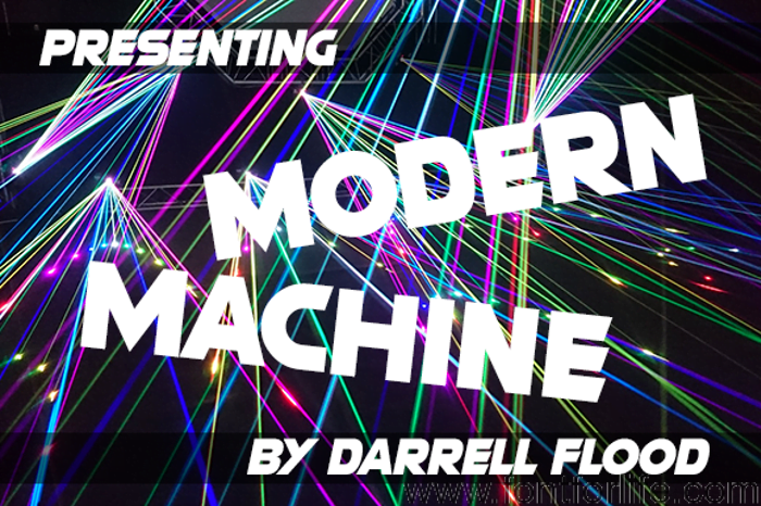 Modern Machine Font