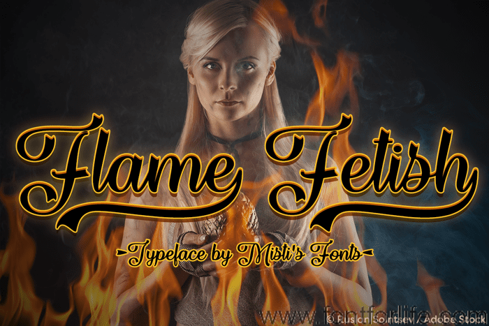 Flame Fetish Font