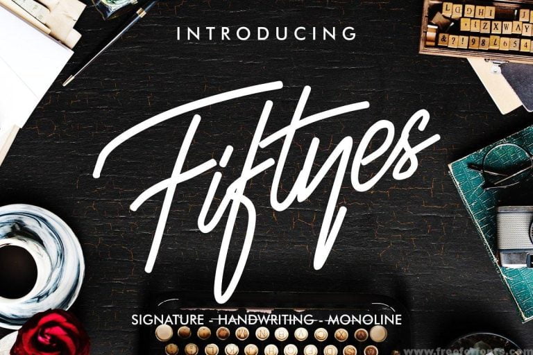 Fiftyes Signature Font Free Download