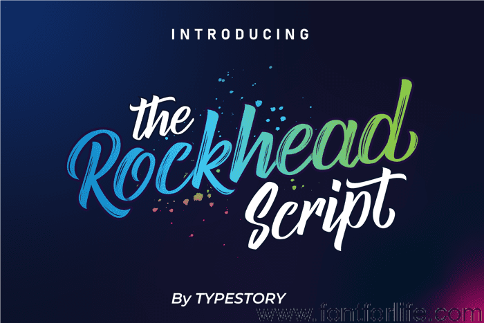 Rockhead Script Font