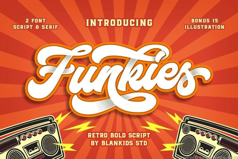 Funkies Bold Script Font Free Download