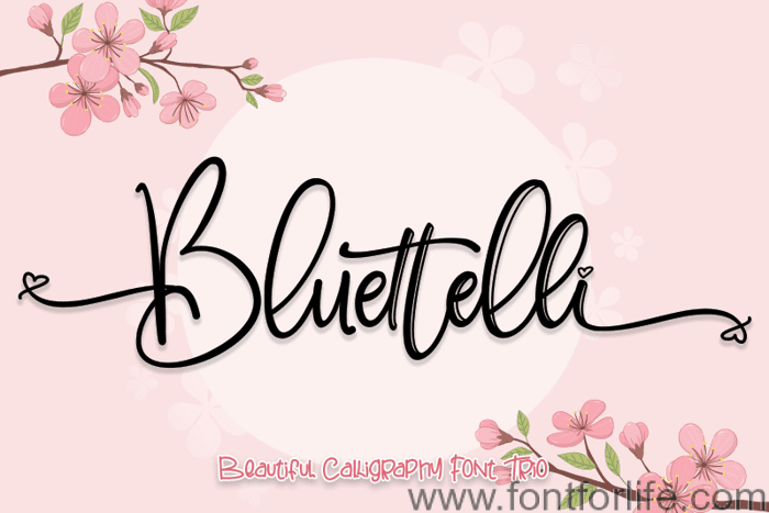 Bluettelli Font