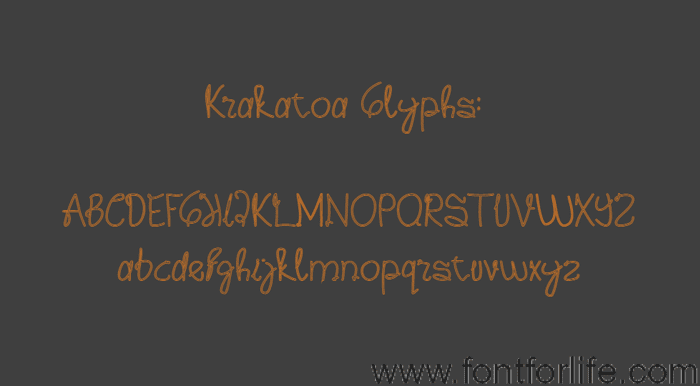 Krakatoa Font