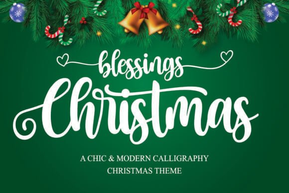 Christmas Blessings Font