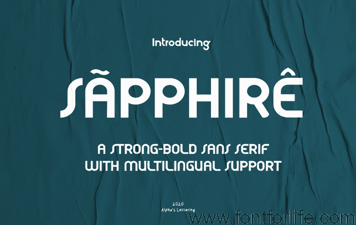 Sapphire Font