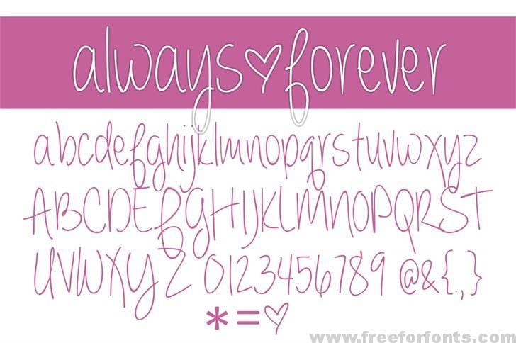 always forever font