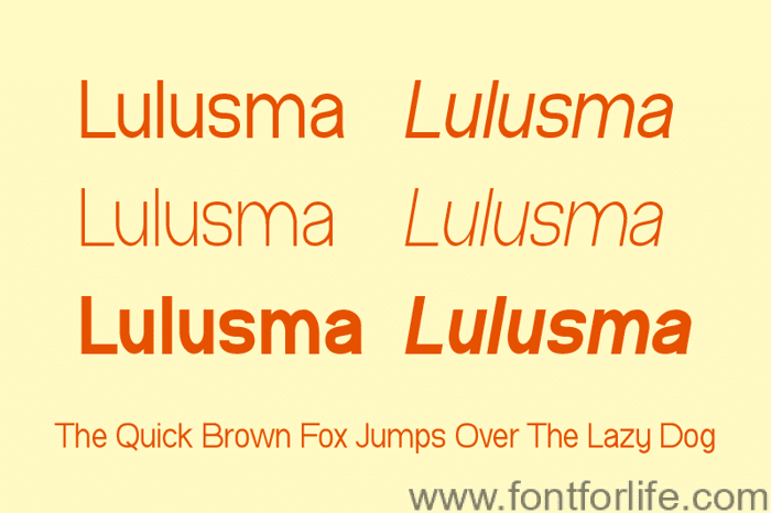Lulusma Font