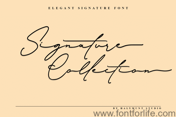 Signature Collection Font