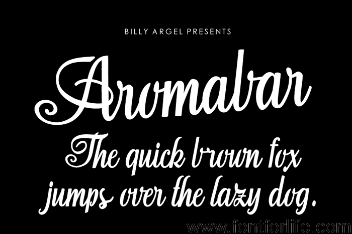 Aromabar Font