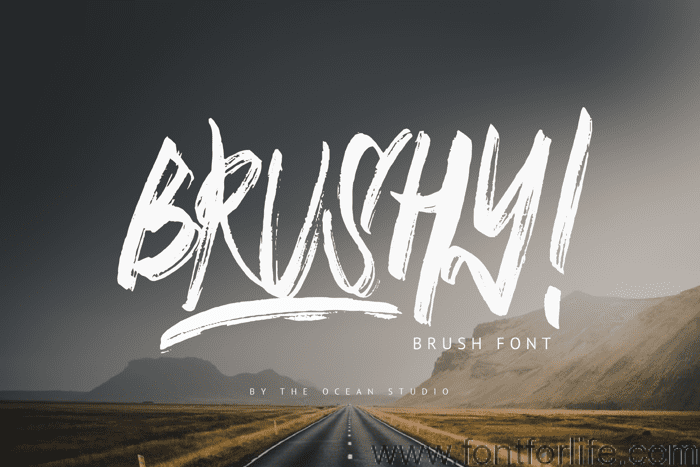 BRUSHY Font