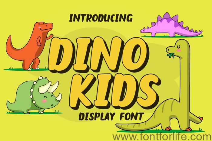 Dino Kids Font