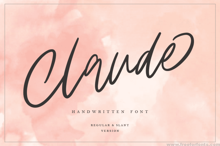 Claude Handwritten Font