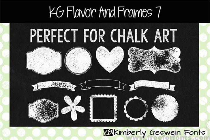 KG Flavor And Frames Seven font