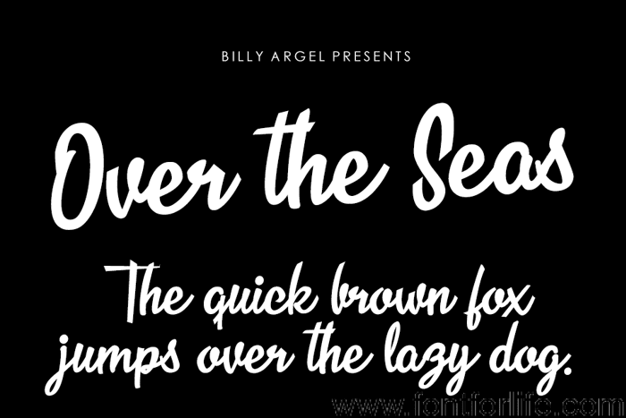 Over the Seas Font