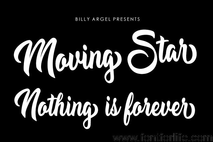 Moving Star Font