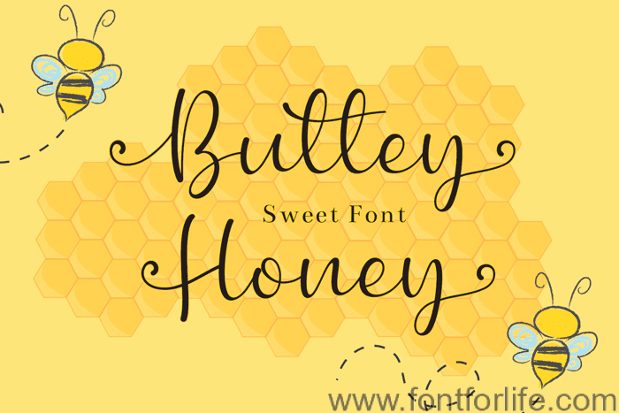 Buttey Honey Font