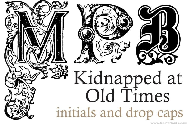 Kidnapped at Old Times Family Fonts