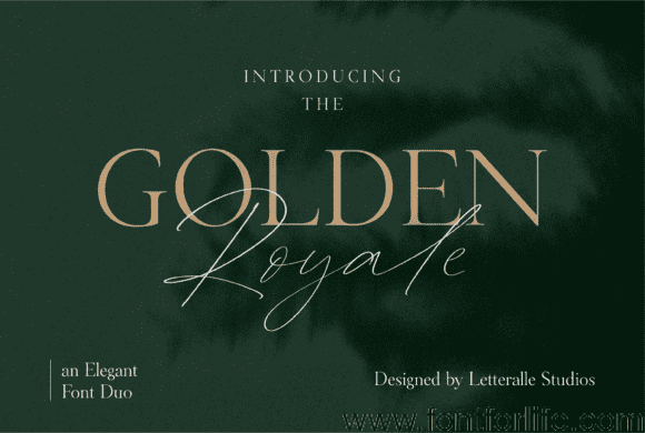 Golden Royale Duo Font
