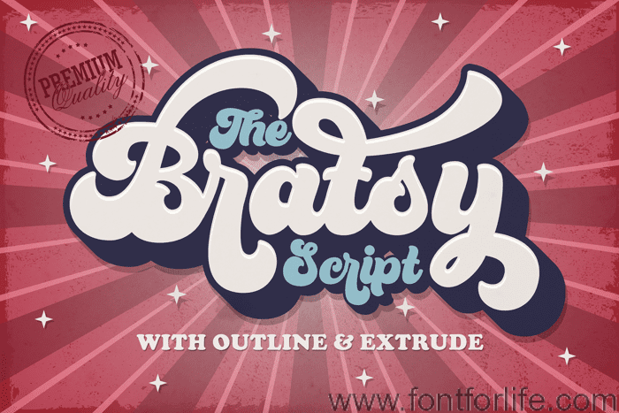 Bratsy Script Font