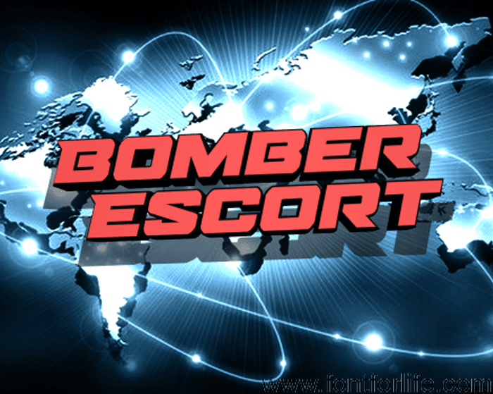 Bomber Escort Font