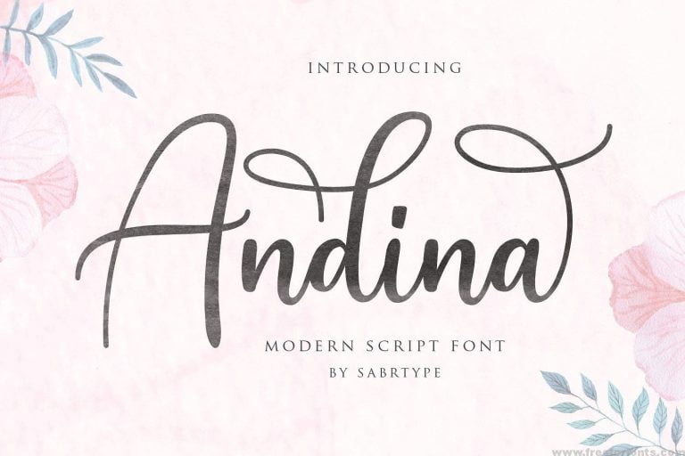 Andina Script Font Free Download