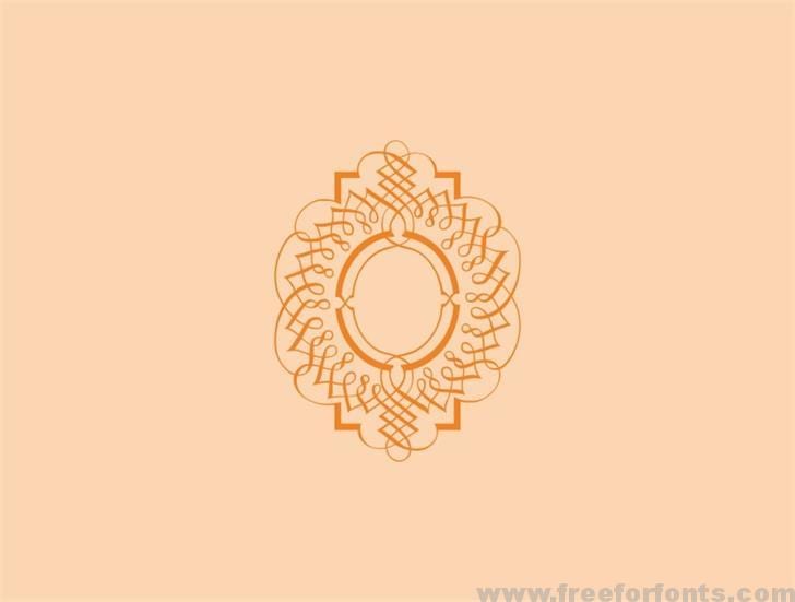 Calligraphic Frames Soft Two font