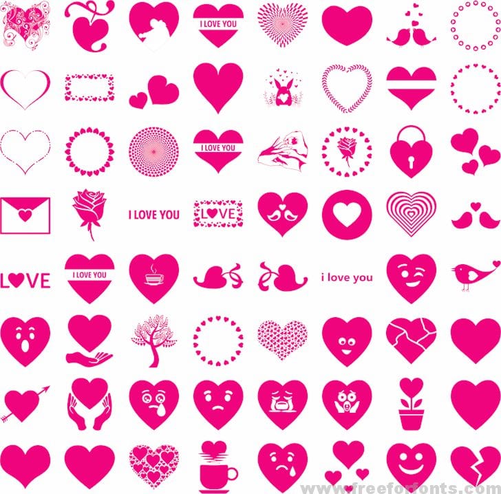 Font I Love You font