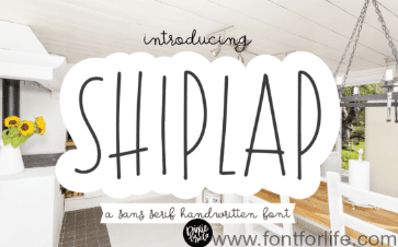 Shiplap Font