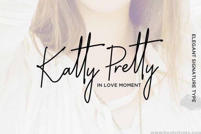 Katty Pretty Script Font Free Download