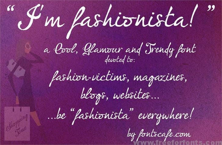 I’m fashionista font