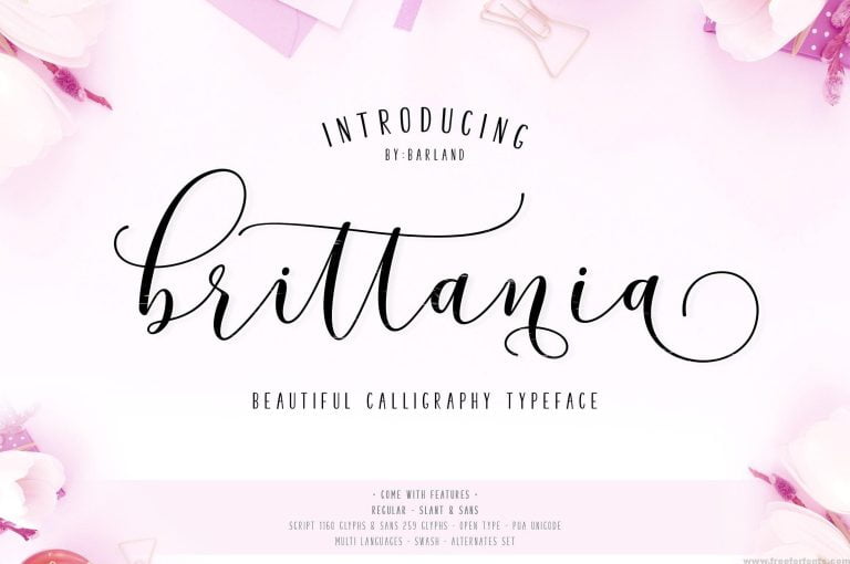 Brittania Script Font Free Download