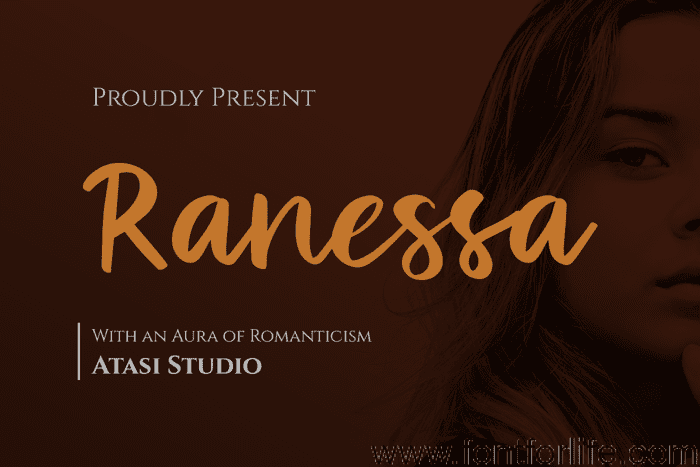 Ranessa Script Font