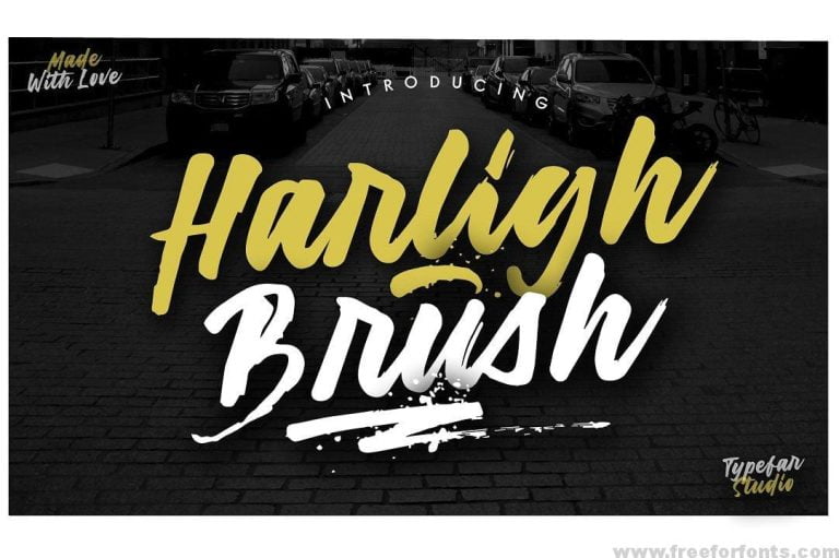 Harligh Brush Font Free Download