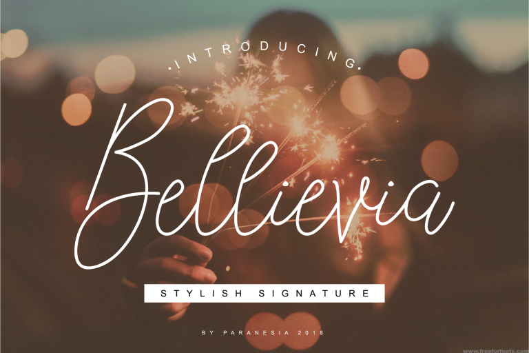 Bellievia Script Font