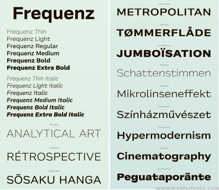 Frequenz Font Family