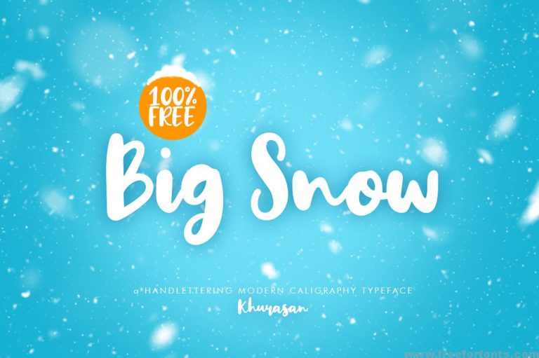 Big Snow Typeface