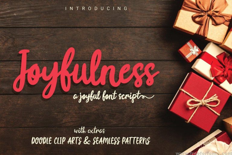 Joyfulness Script Font with Extras