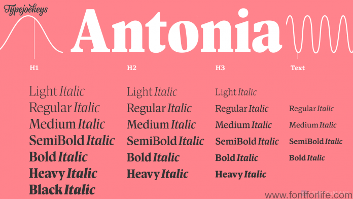 Antonia (c) Typejockeys Font
